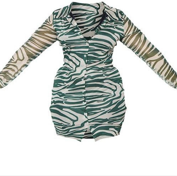 PRETTY LITTLE THING ZEBRA PRINT DRESS - Picture 2 of 5